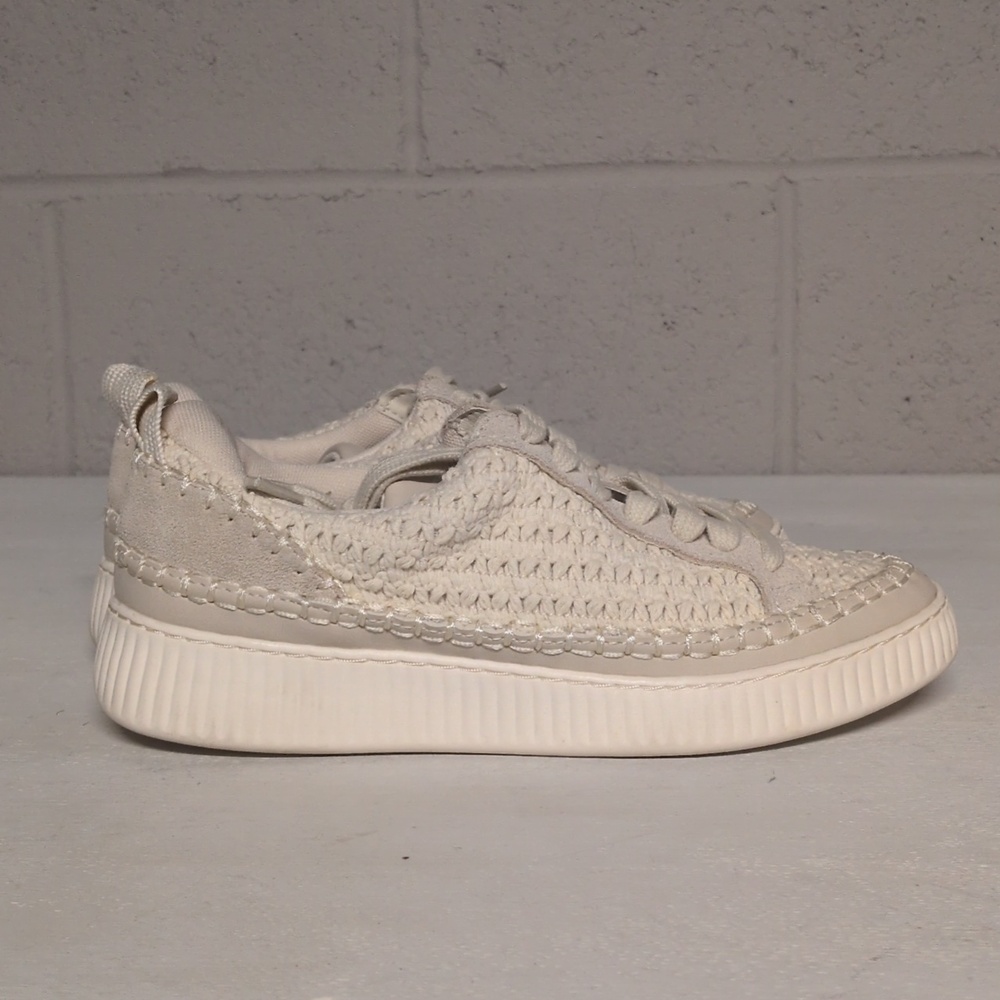 Dolce Vita Nicona Ivory Knit Sneaker Size 6, NWOT, Beach Casual, Coastal - Picture 3 of 7
